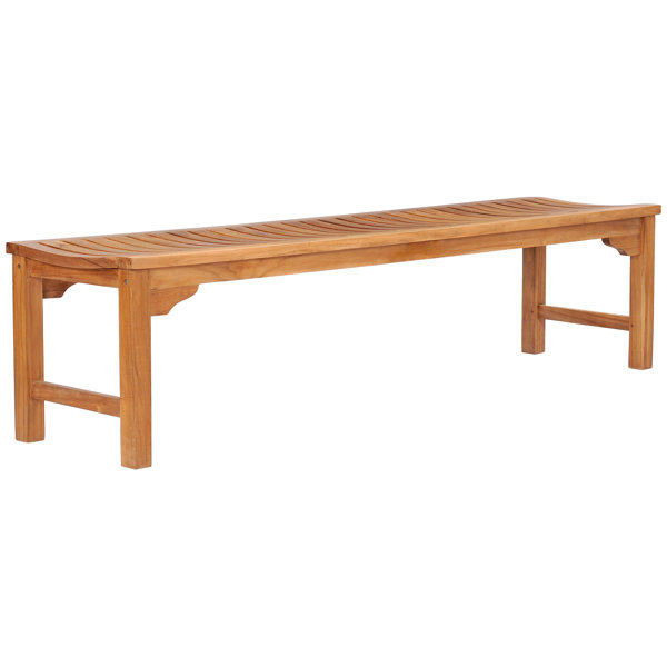 ChicTeak Wood Shower Bench Wayfair